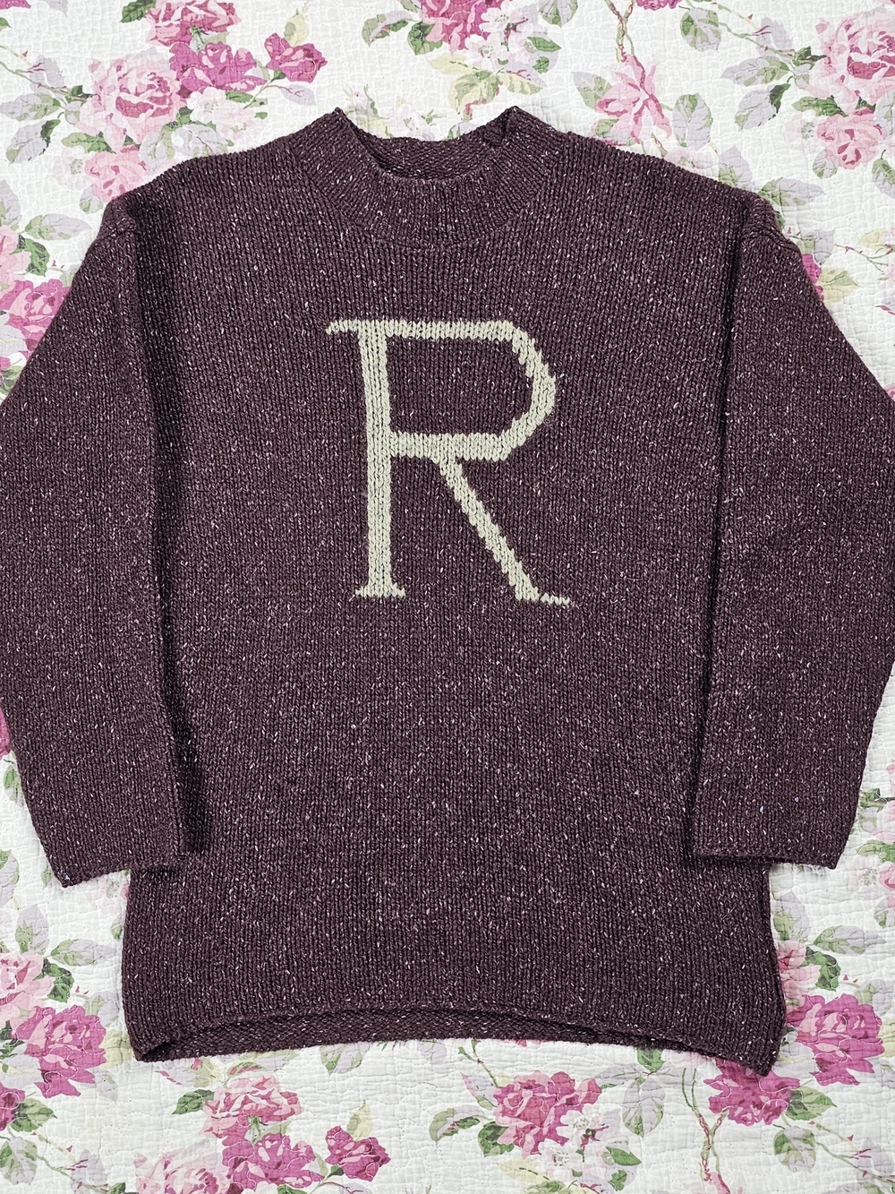 Universal Studios Harry Potter Knit Crewneck Pullover Logo Wool/Silk